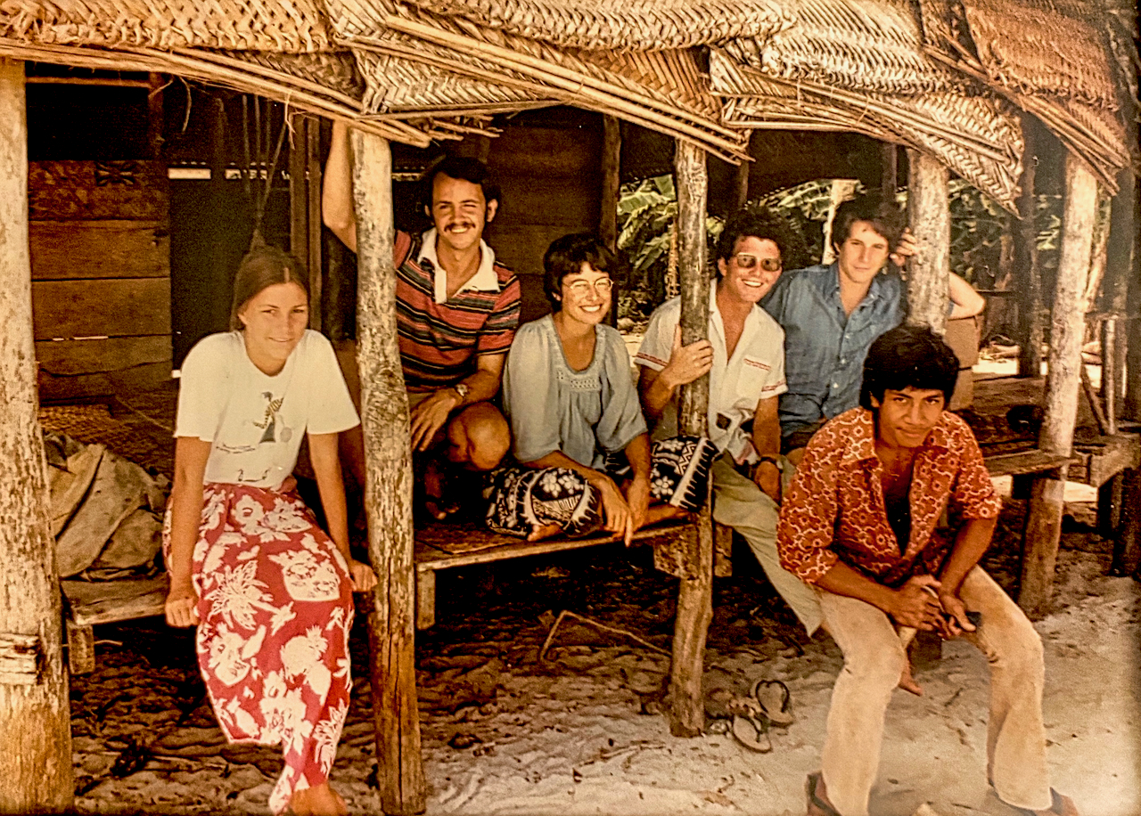 Conrad with group of people