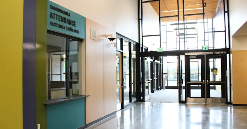 Attendance office at Evergreen high school