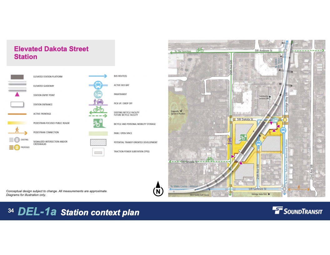 Dakota Street station for light rail