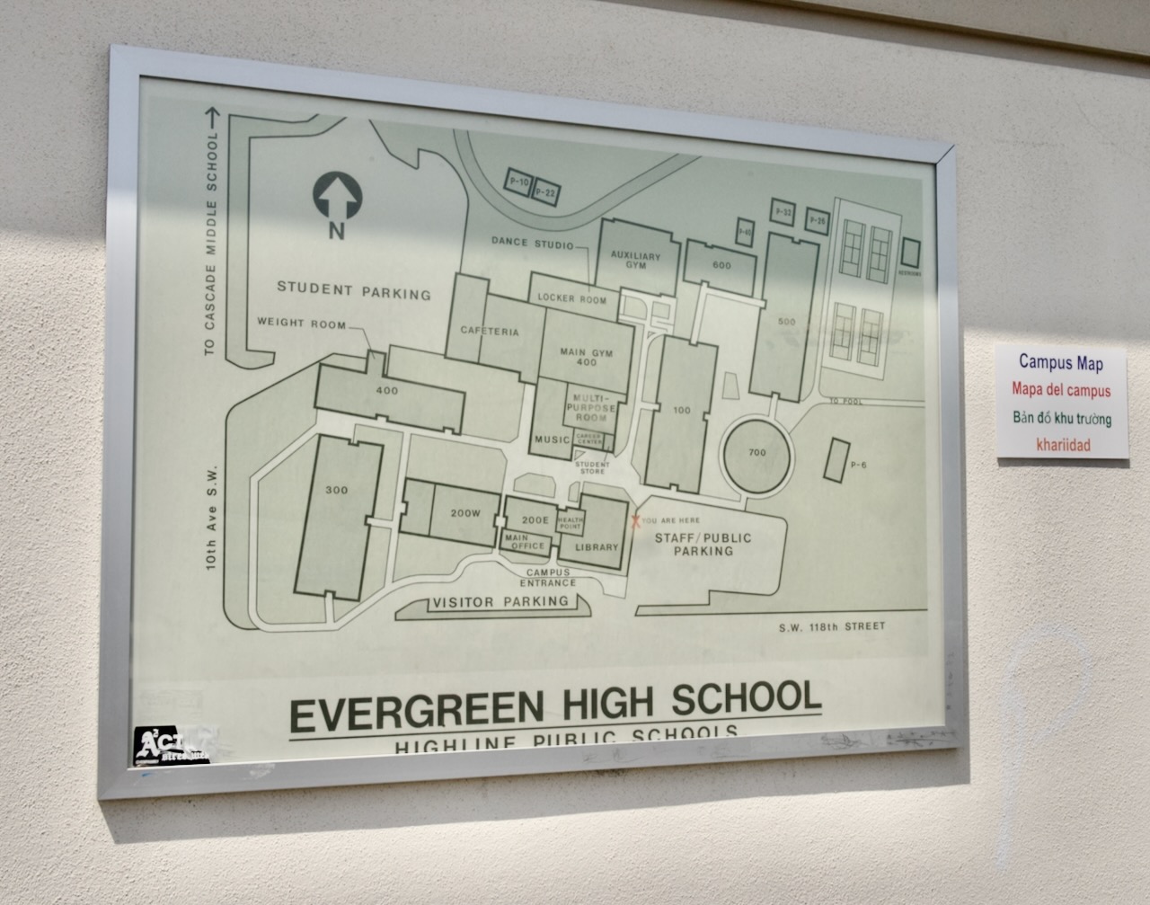 the old campus map