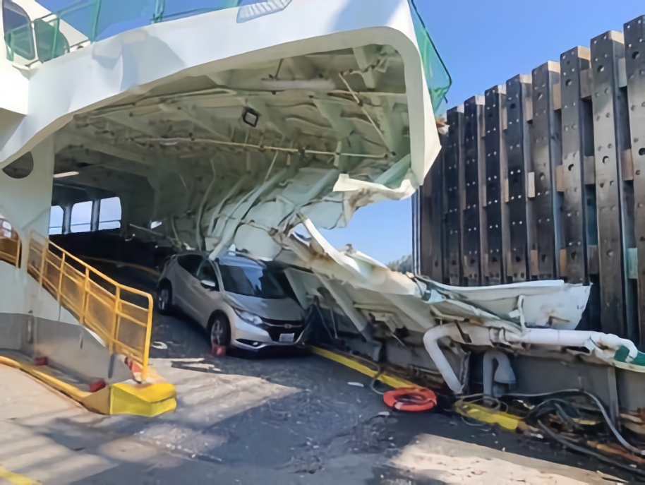 ferry damage