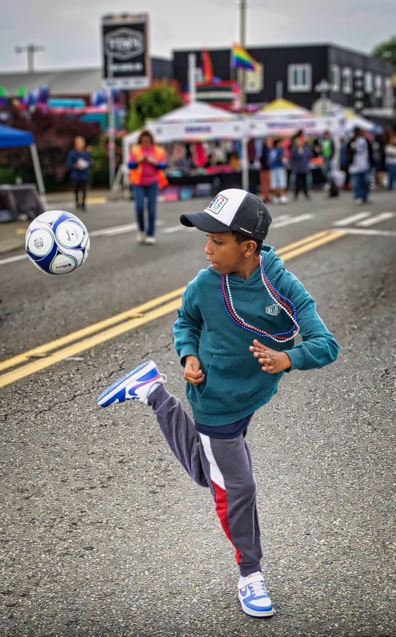 kid soccer player