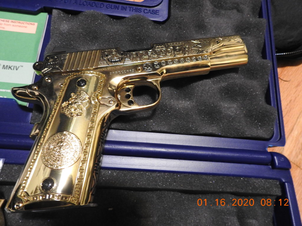 gold pistol