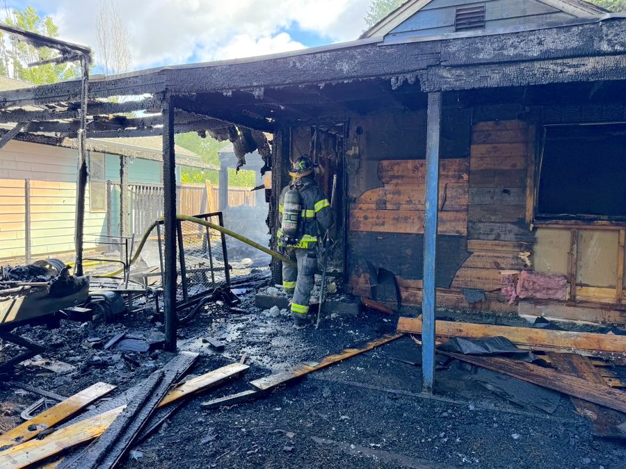 house damaged