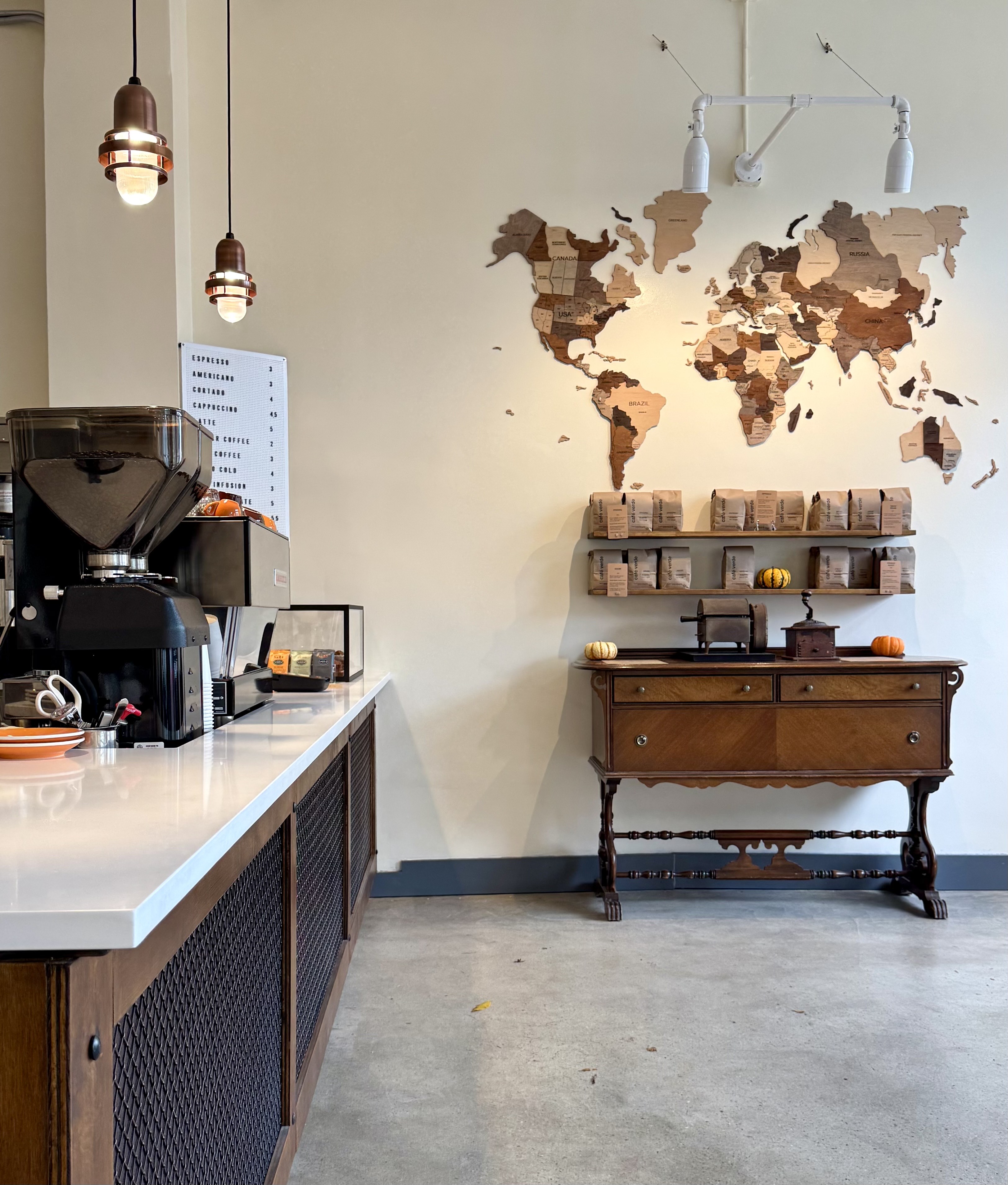 inside Cafe Verde in Sunrise Heights