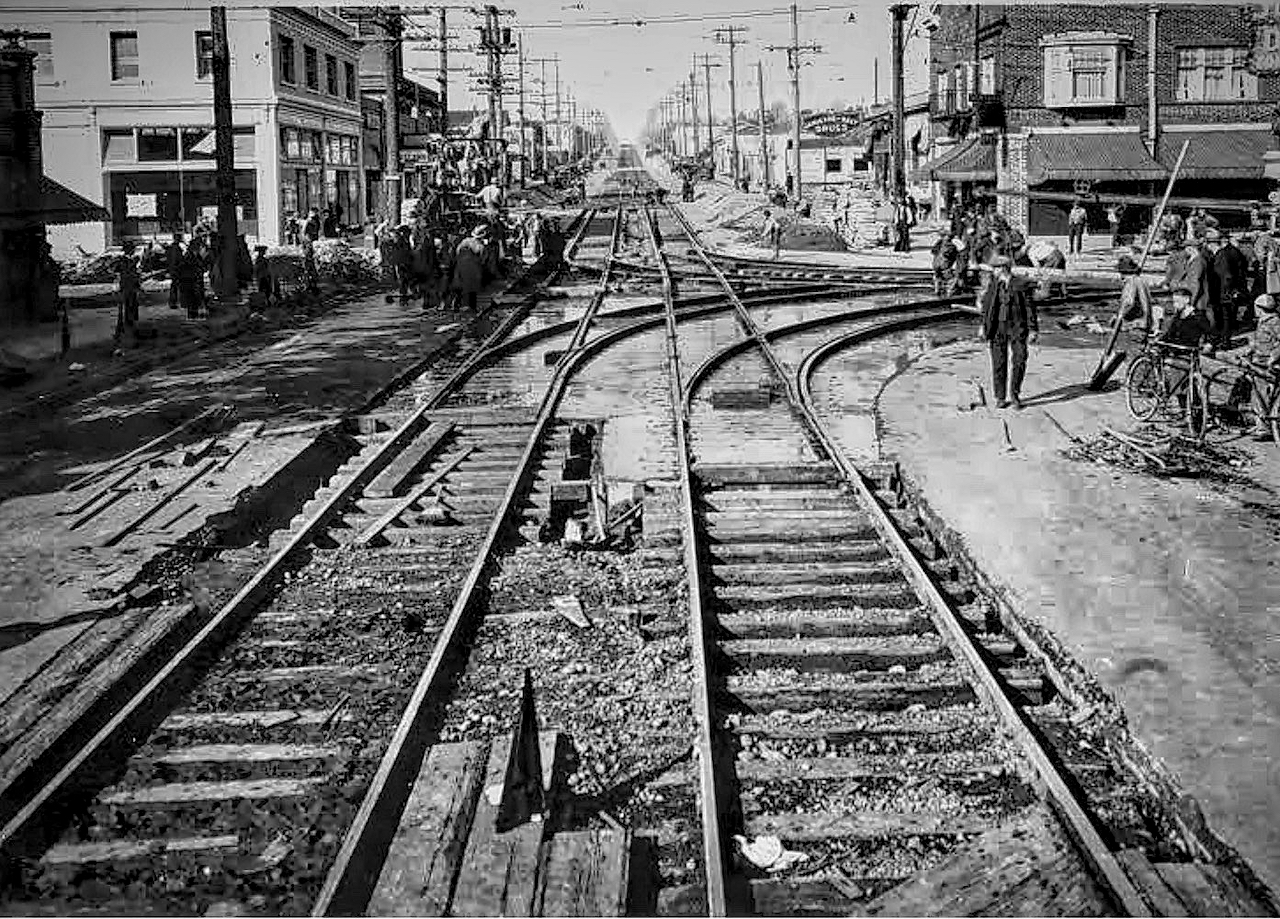 rails in the junction