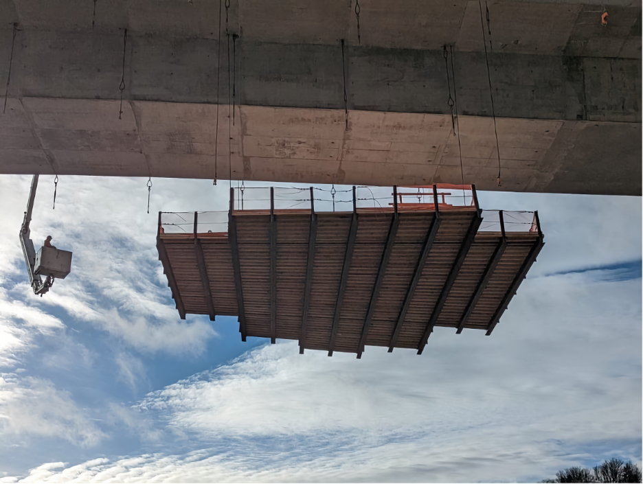 inspecting the platform