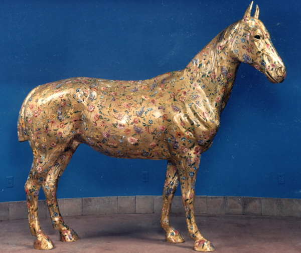 gold horse