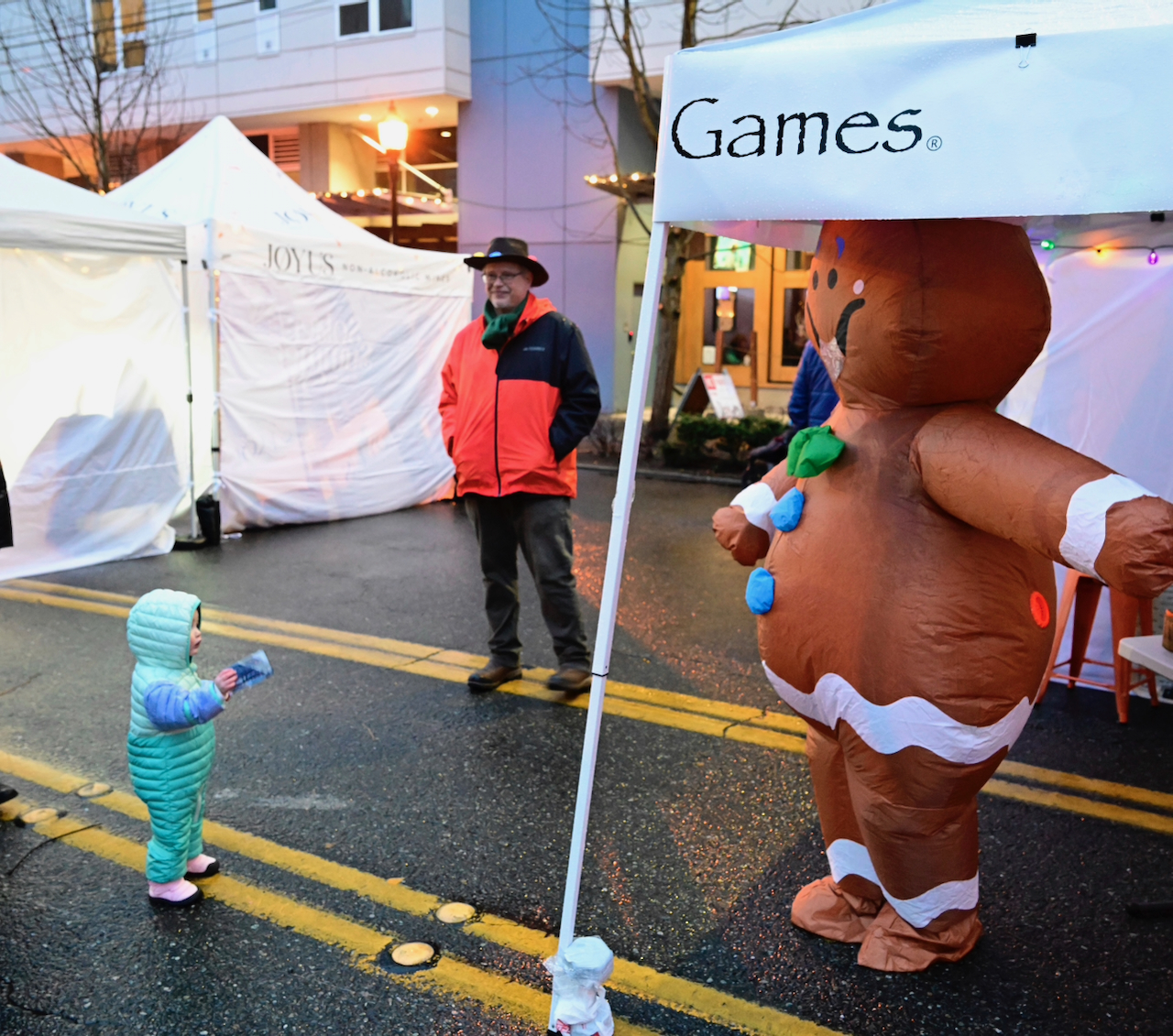 child and Gingerbread costume