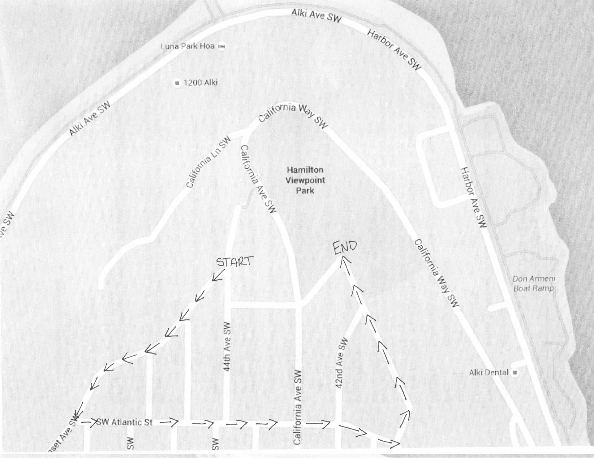 West Seattle 4th of July kids parade map