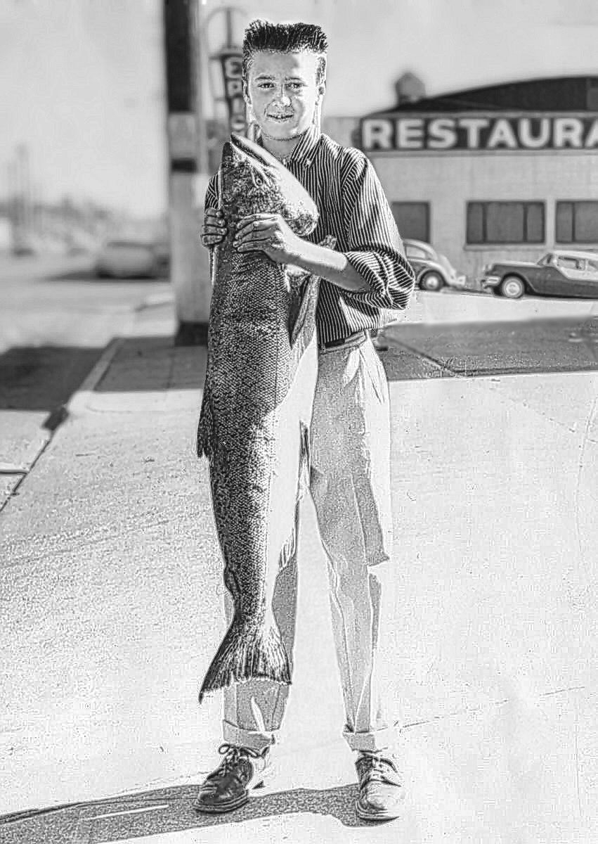 ken with fish