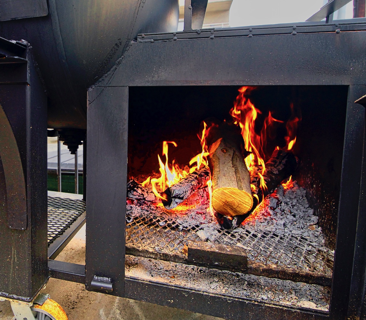 Their smoker uses Apple wood for the best flavor. Photo by Patrick Robinson