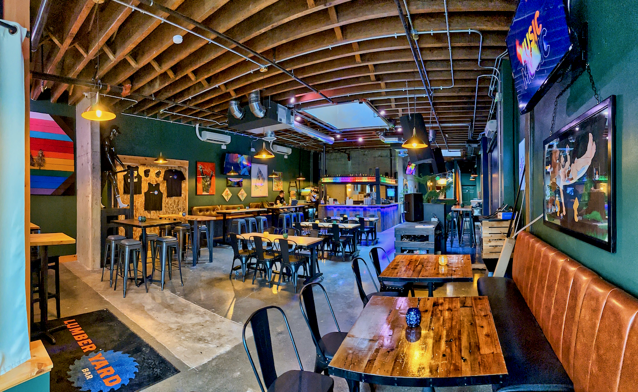 south side of Lumberyard Bar in White Center