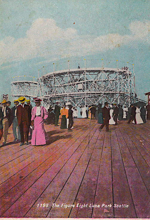 Figure 8 roller coaster at Luna Park