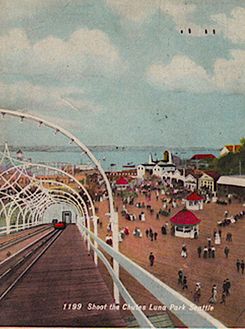 Shoot the chutes at Luna park