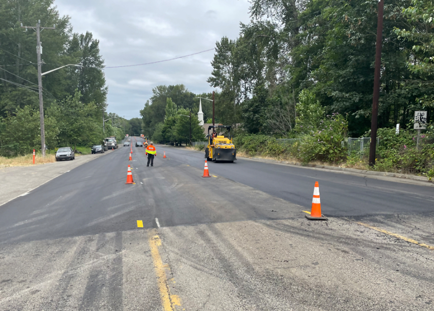 Myers Way paving