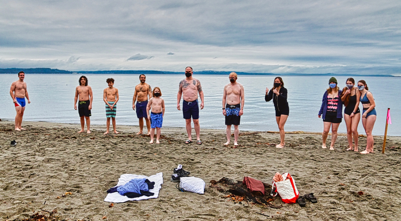 group of swimmers