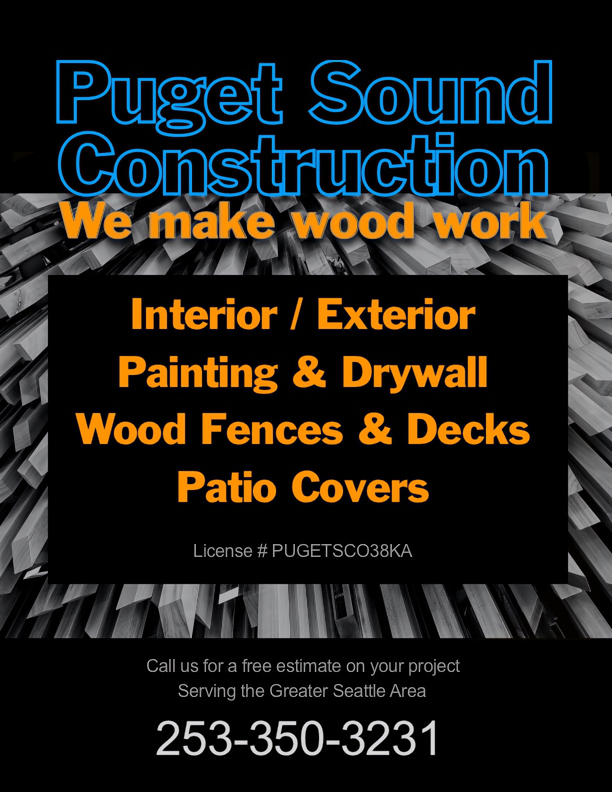 puget sound Construction page