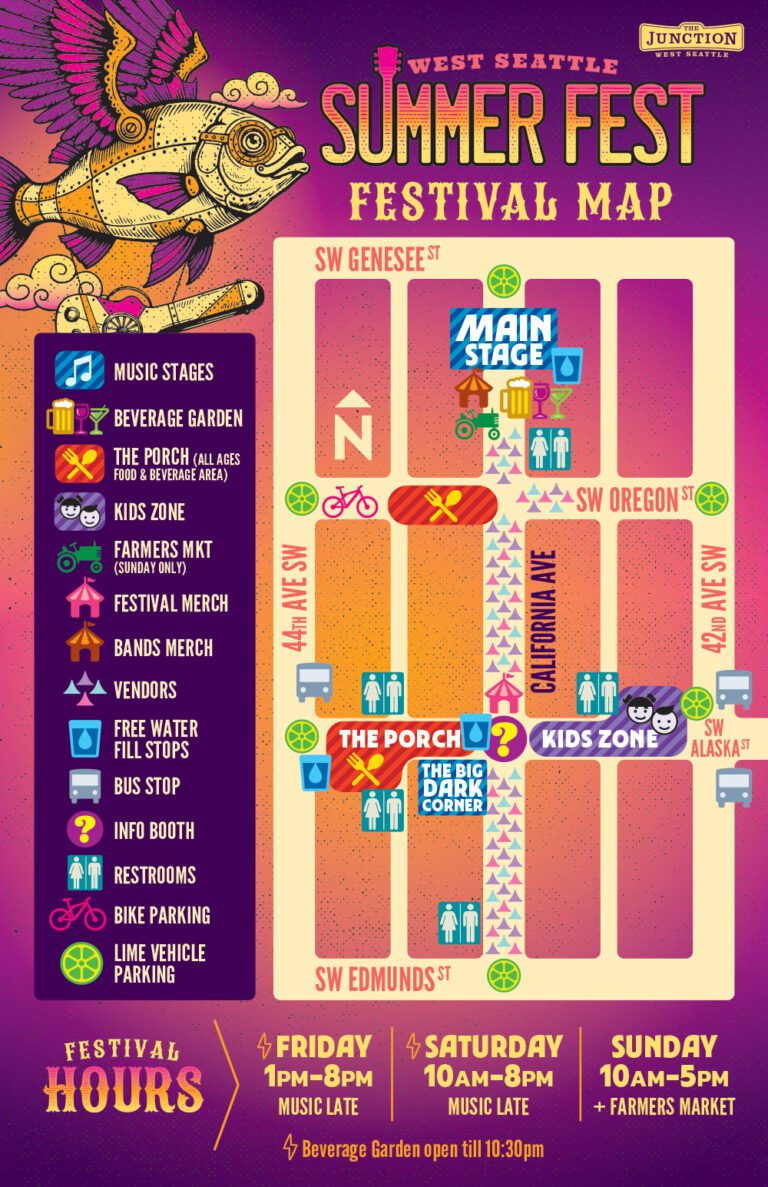 West seattle Summer Fest Map 2026