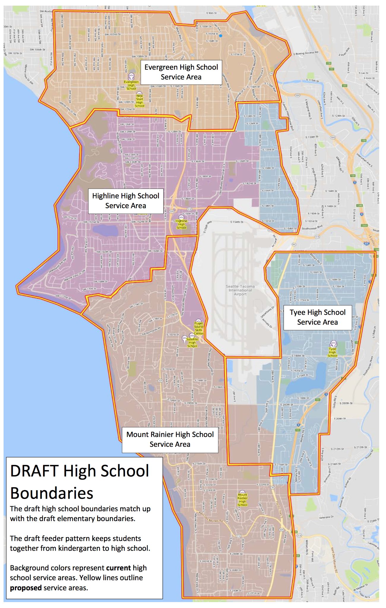 Senior High School boundaries