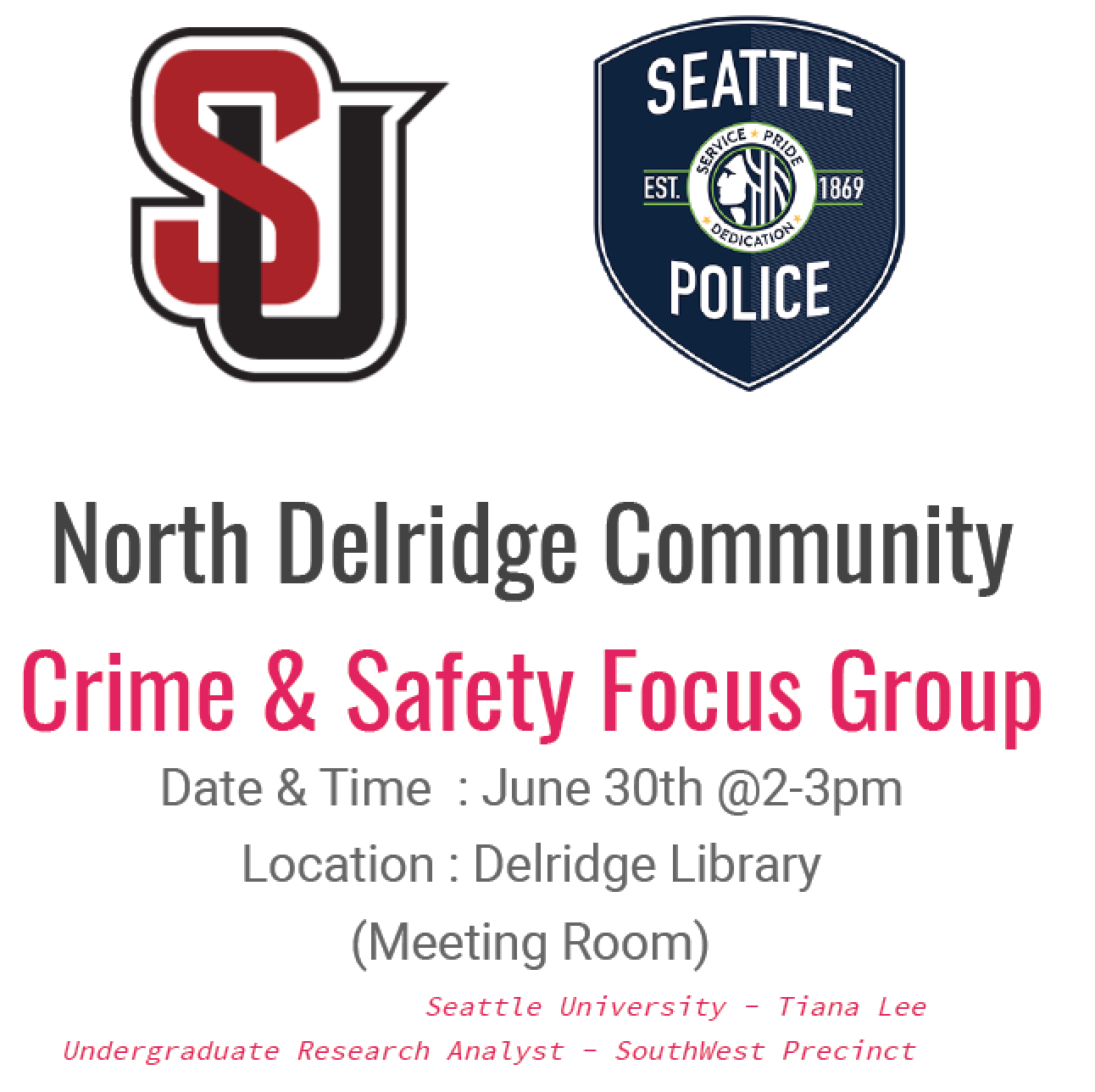 North Delridge focus group