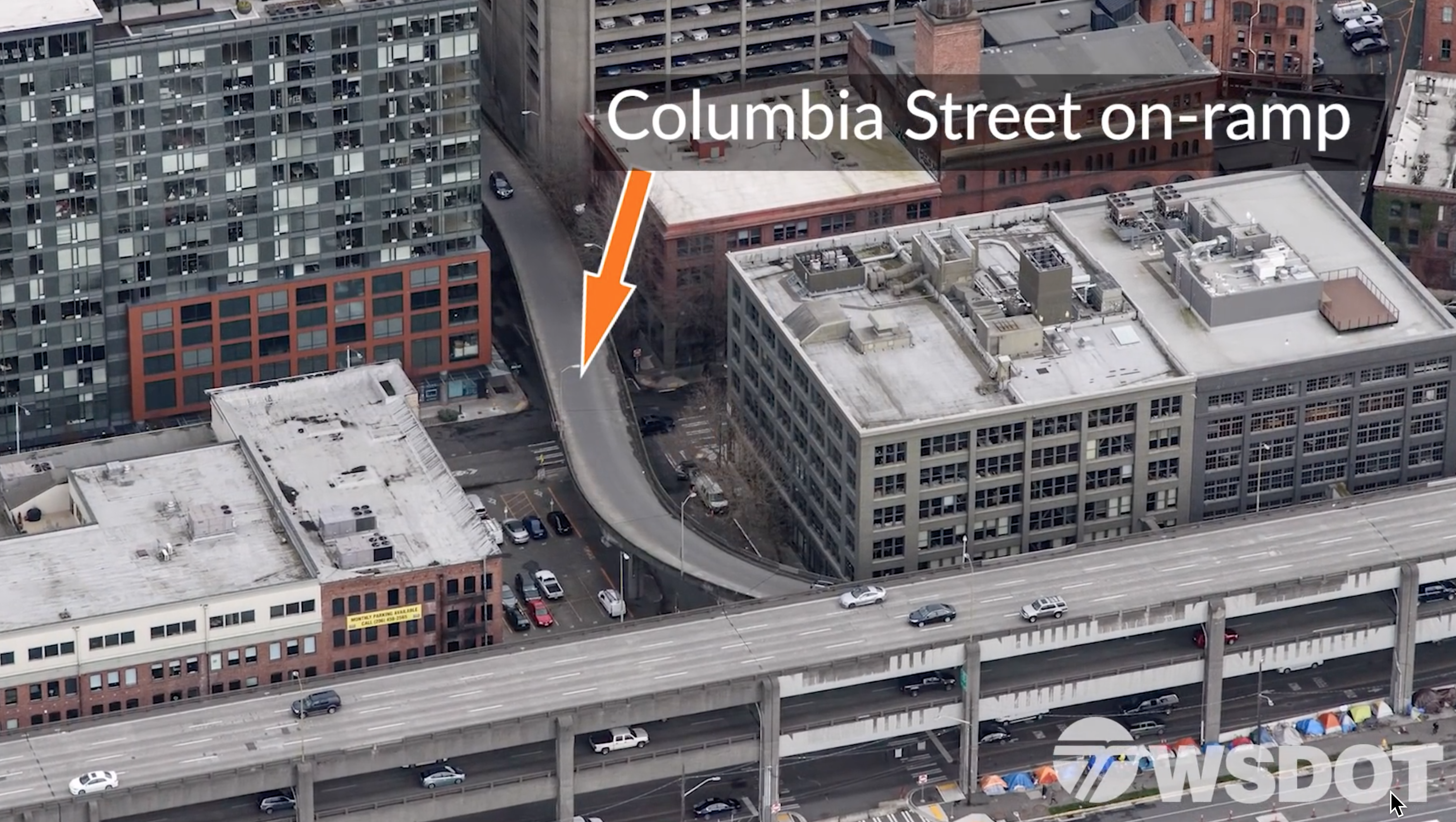 Columbia Street on ramp