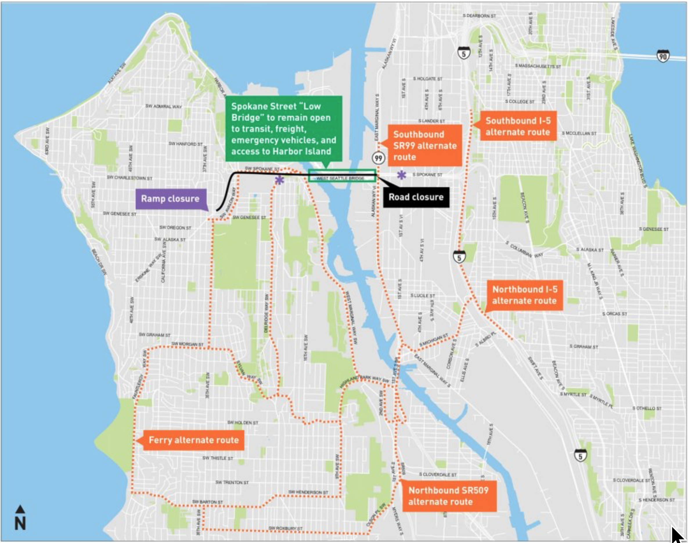 detour map