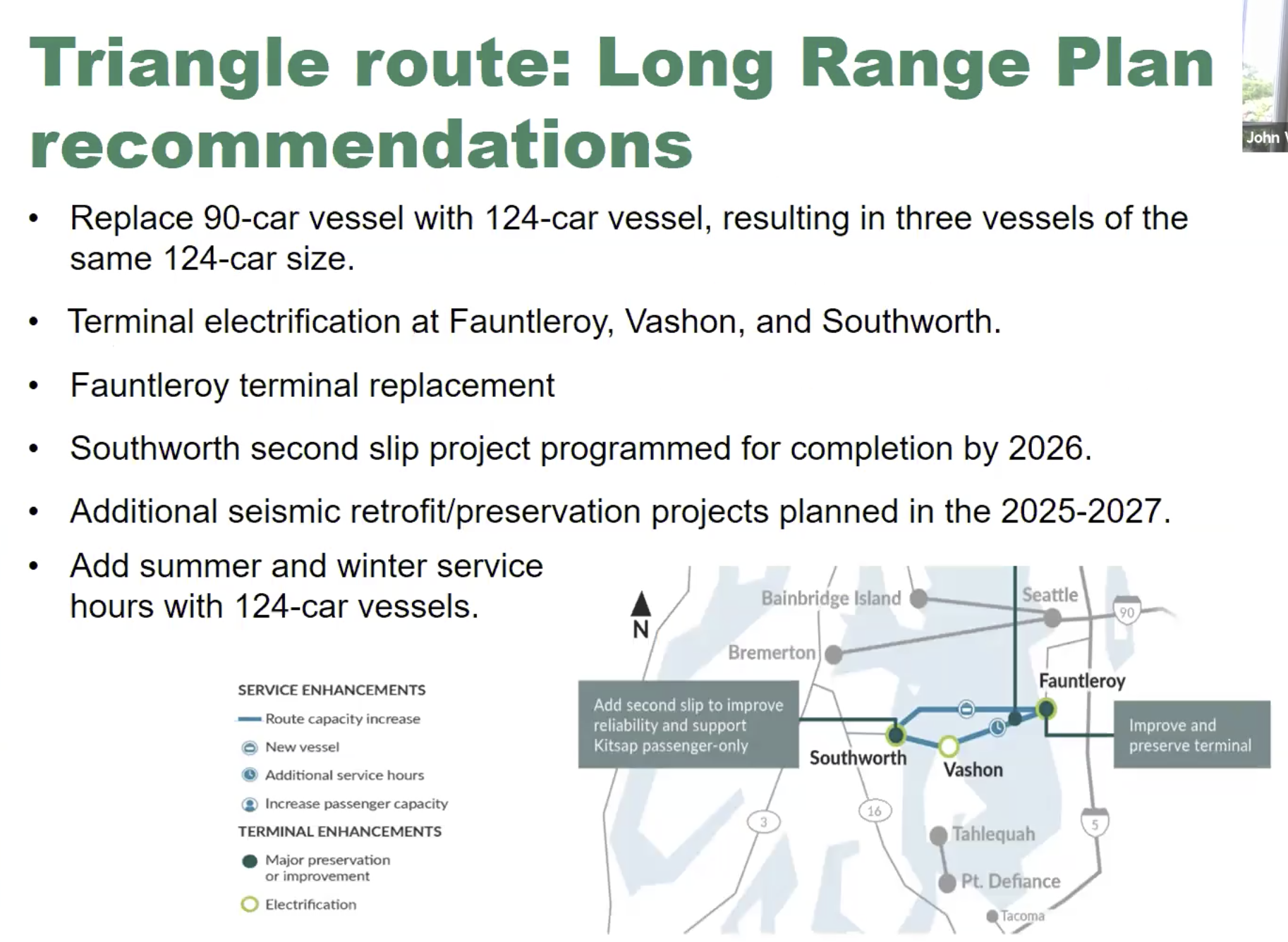 Triangle Route long range plans