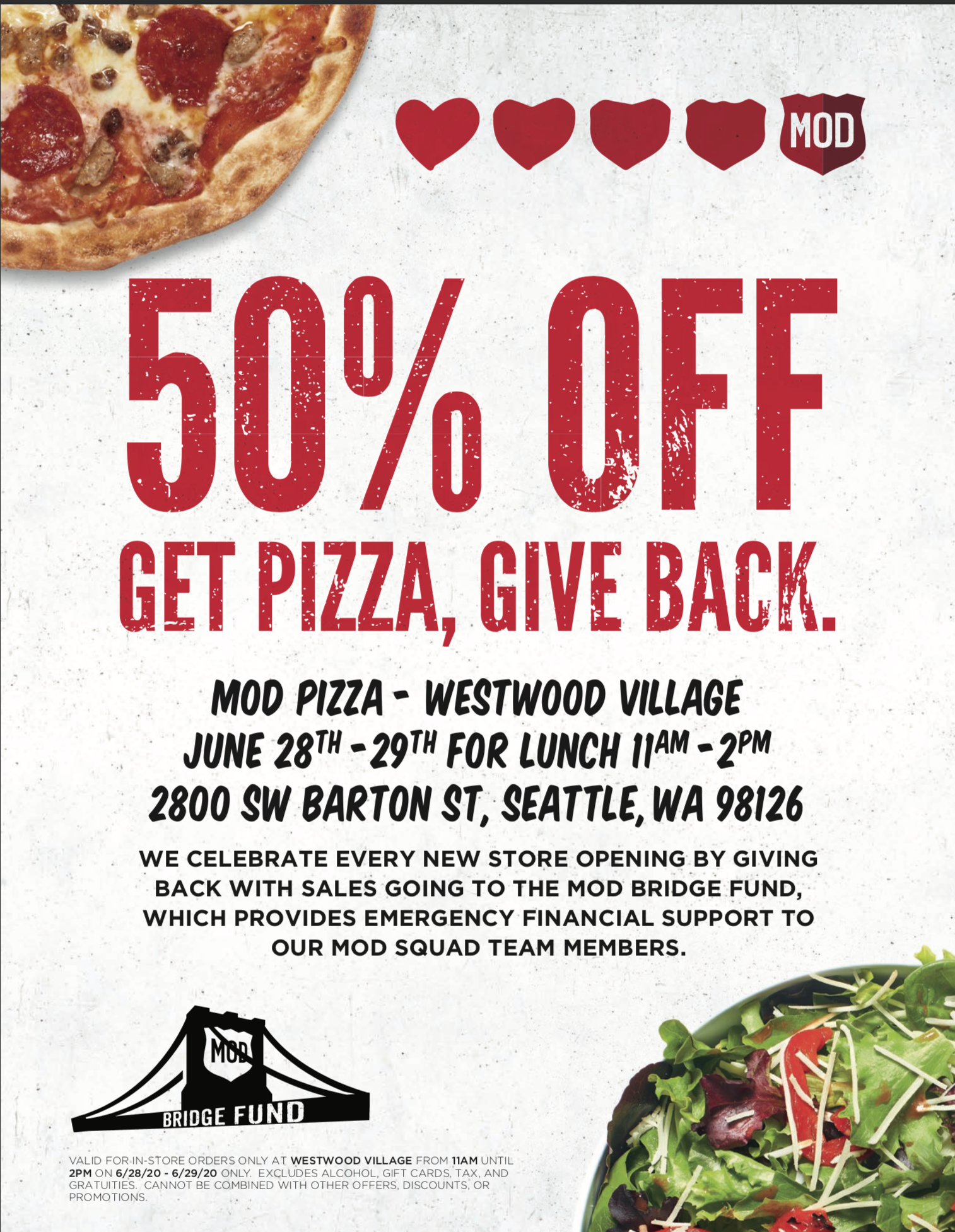 mod pizza flyer