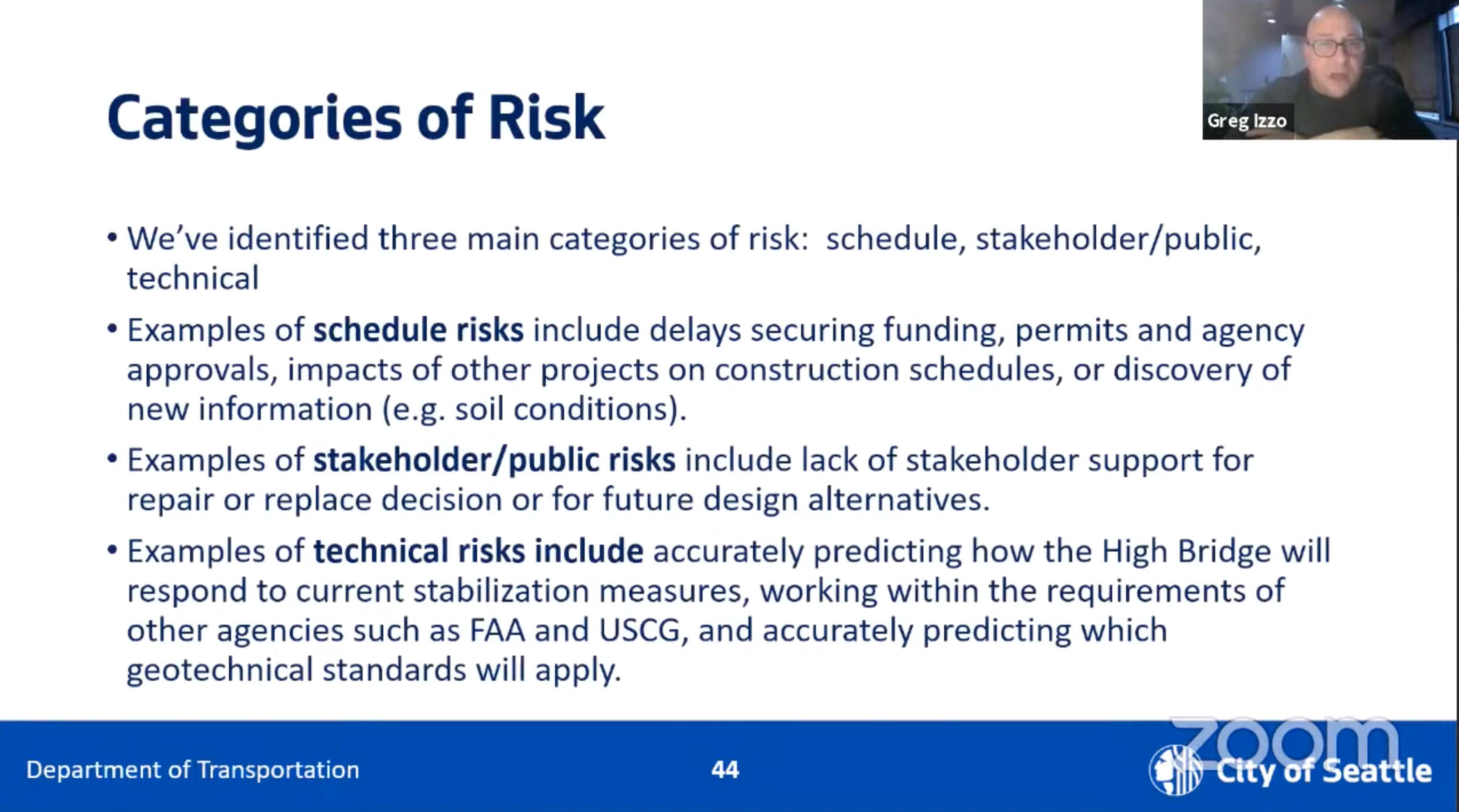categories of risk