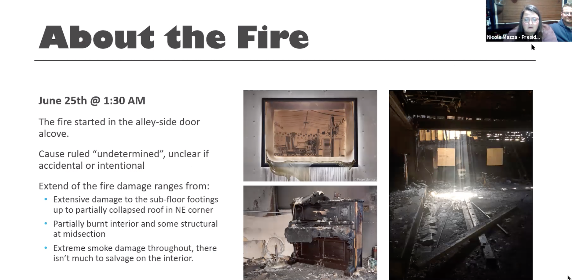about the fire