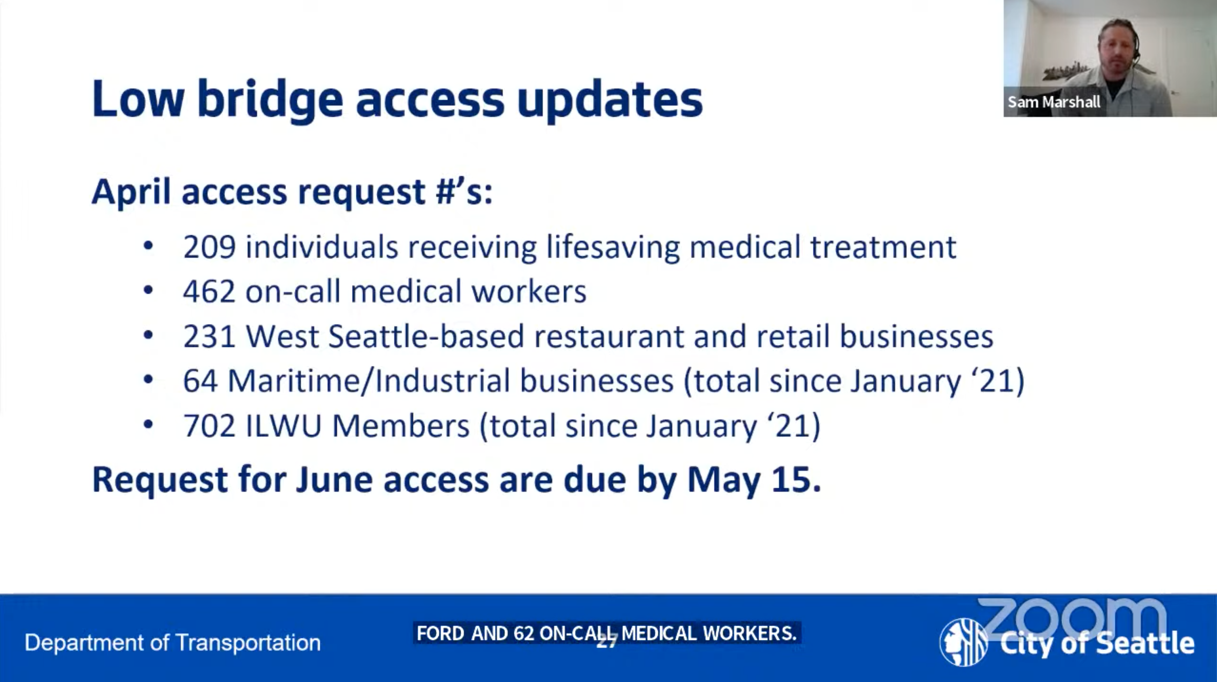 low bridge access requests