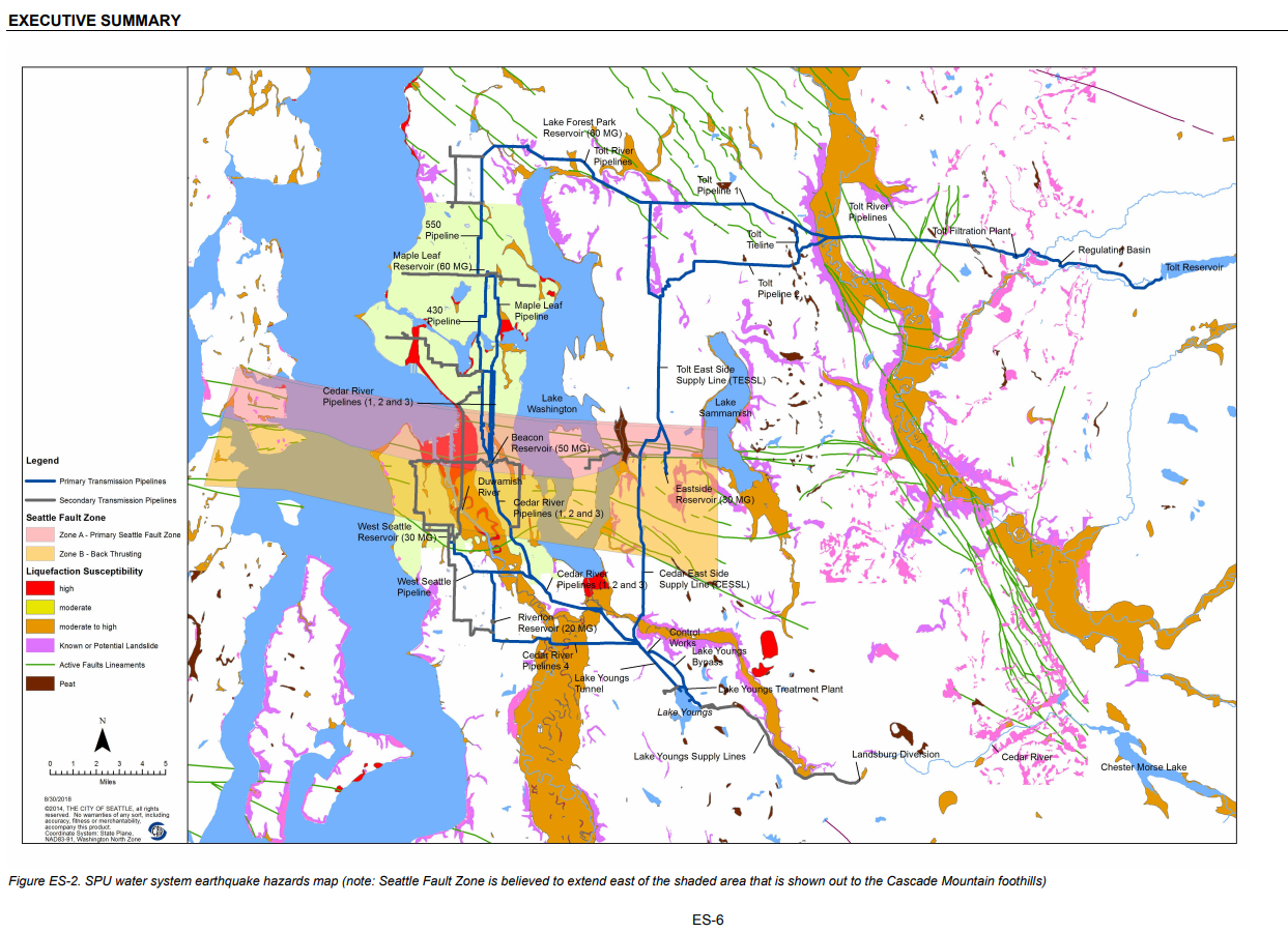 Seismic study map