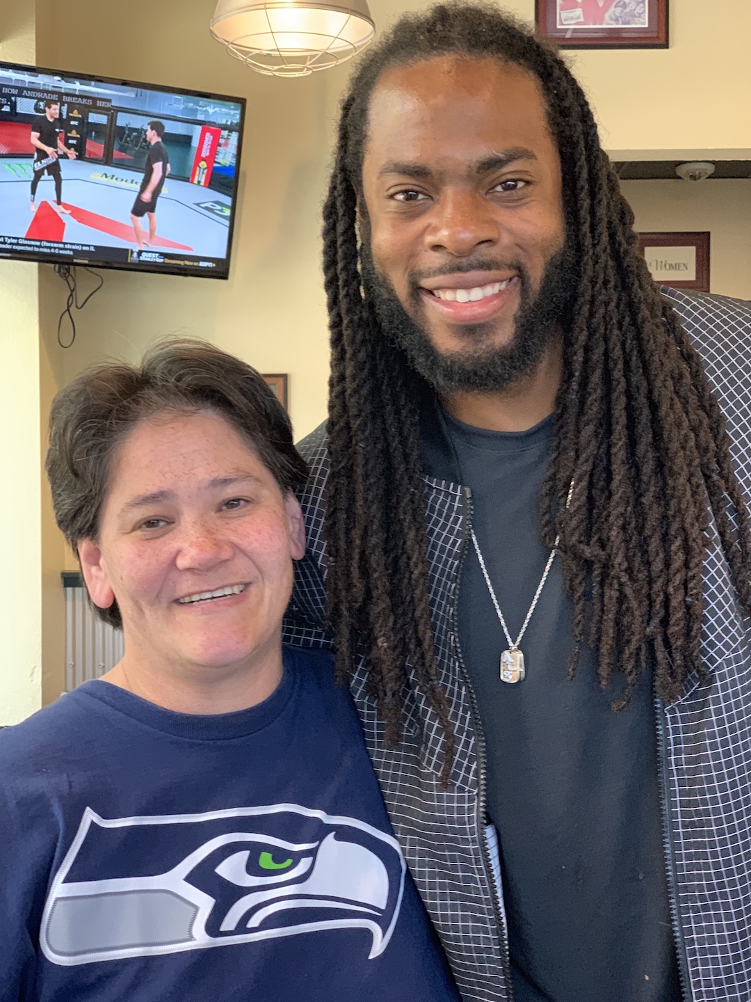 Richard Sherman and Christina Bystrom