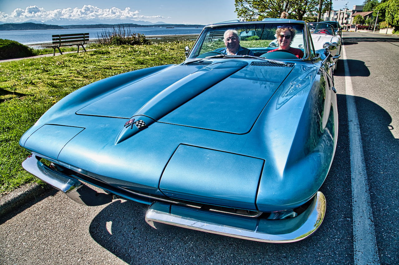 blue corvette