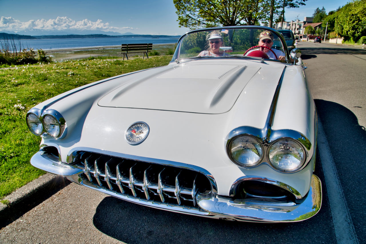 blue corvette