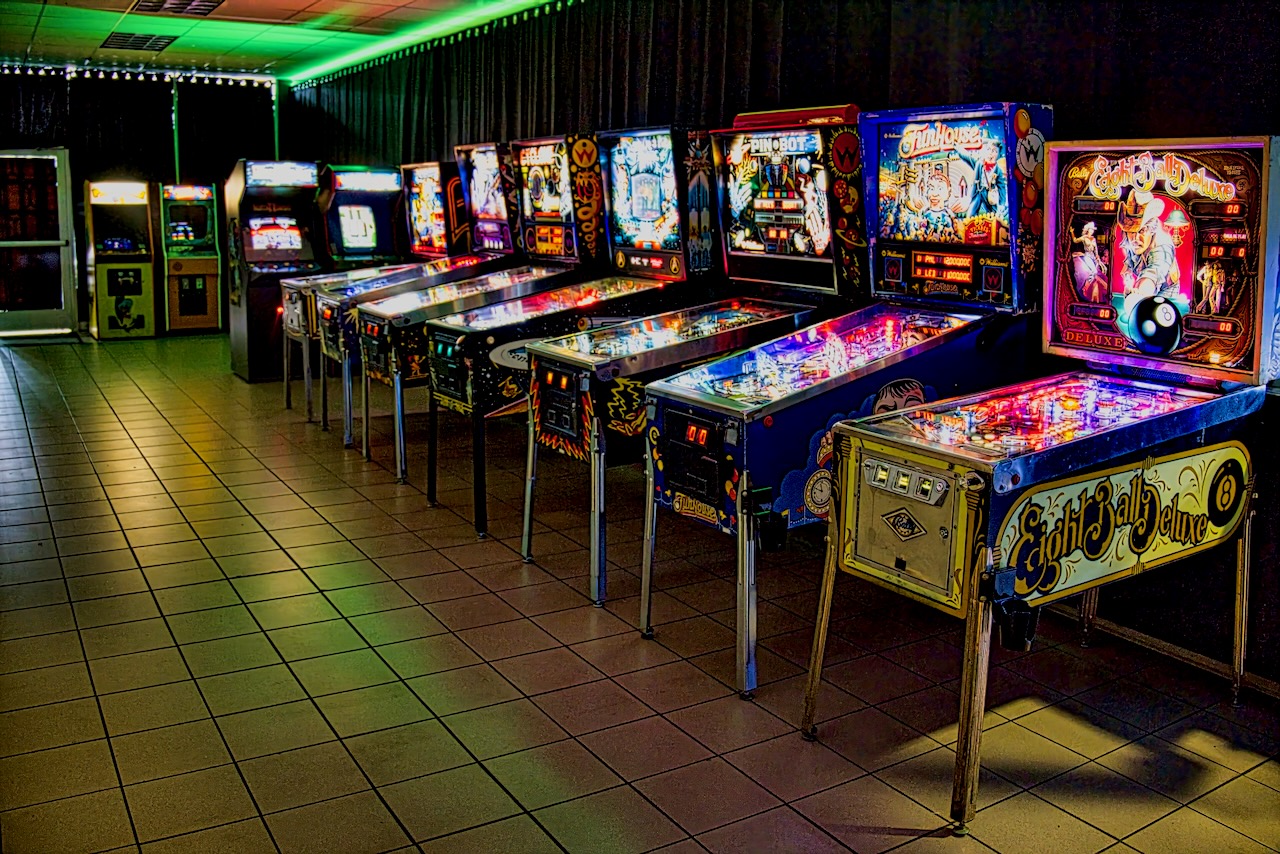 pinball and video games