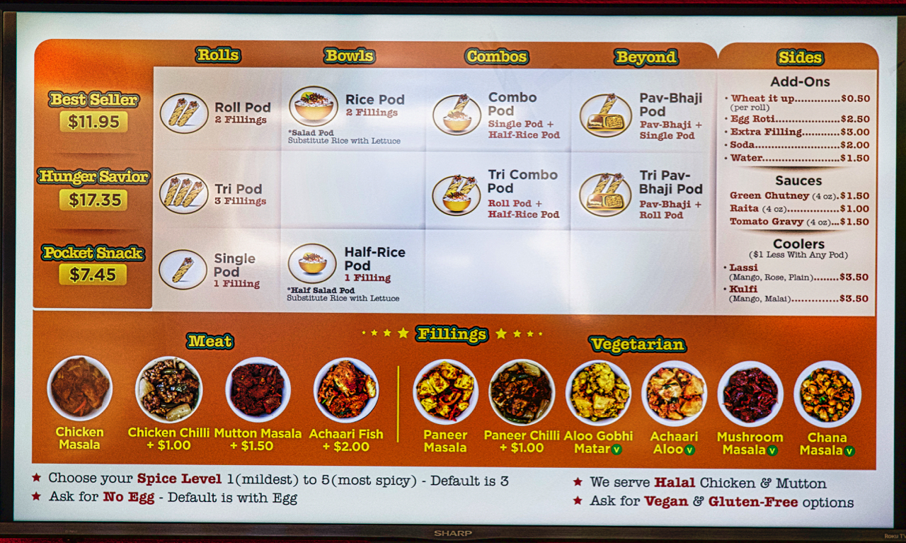 the menu