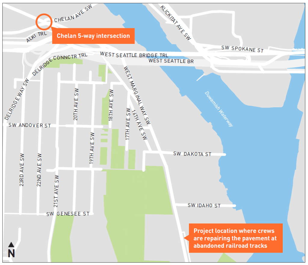 West Marginal Way SW Map