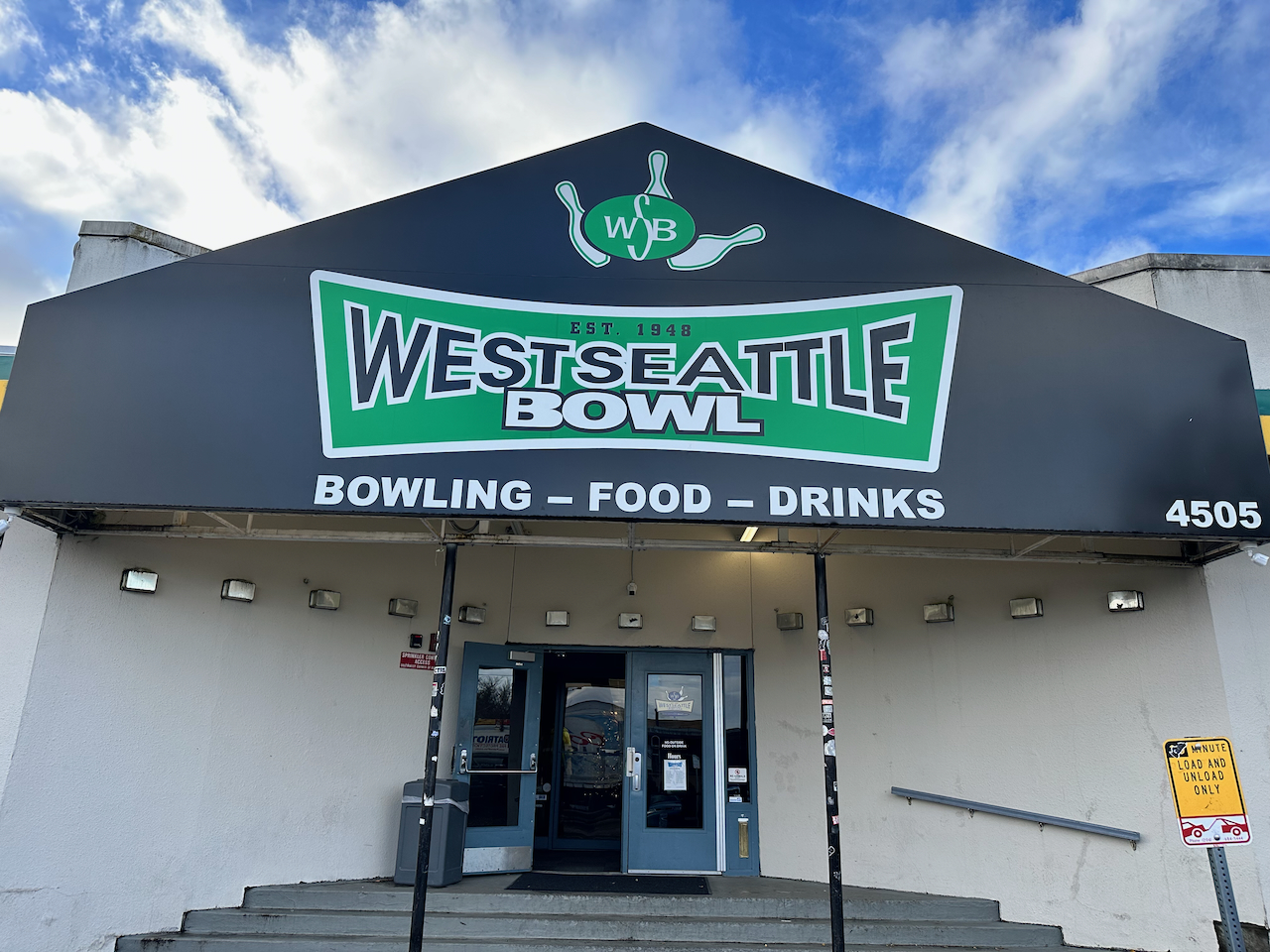 West Seattle Bowl entrance