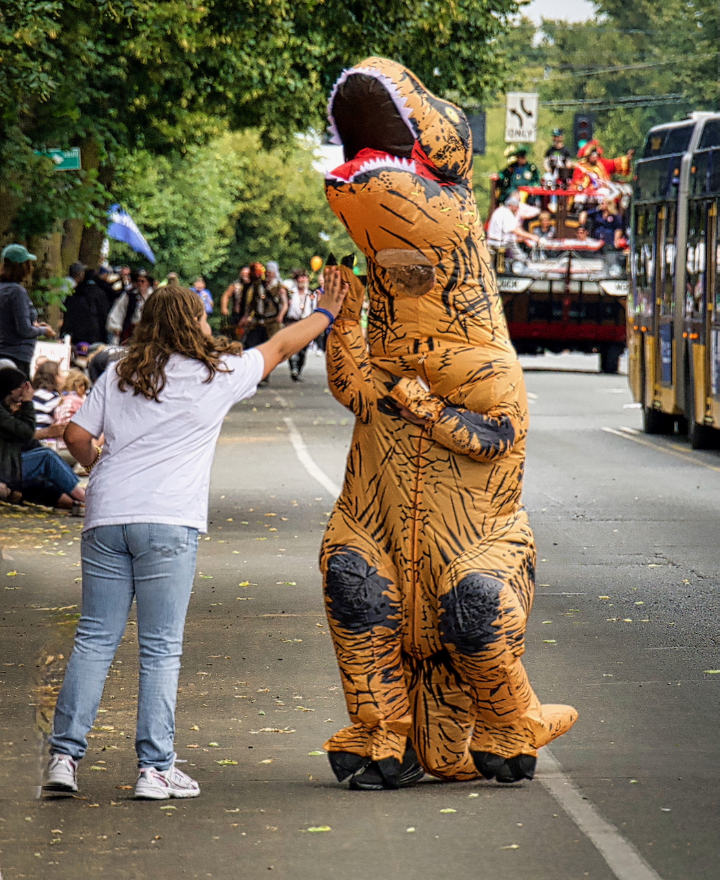 high five