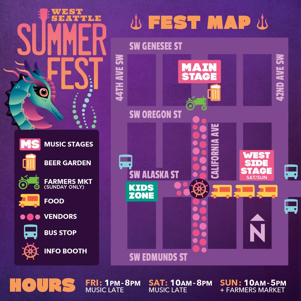 West Seattle Summerfest Map