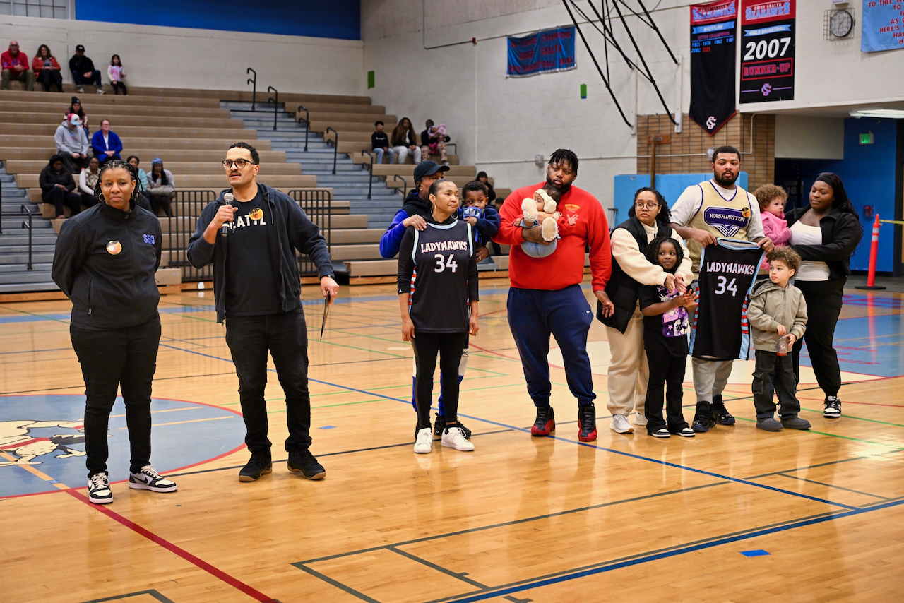 Joy and Rob with family