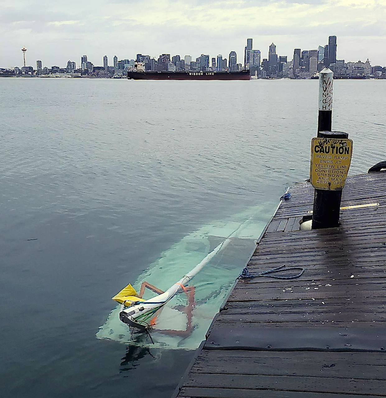 sunken boat