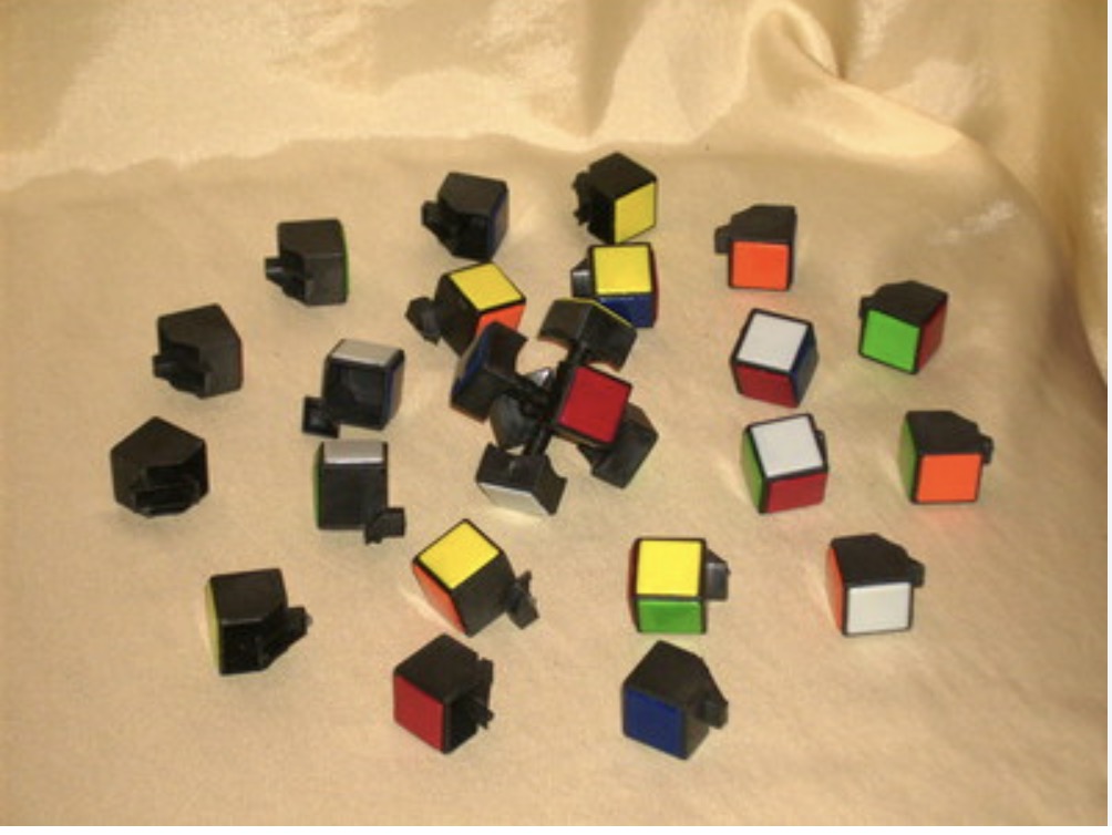 Broken Rubik's cube