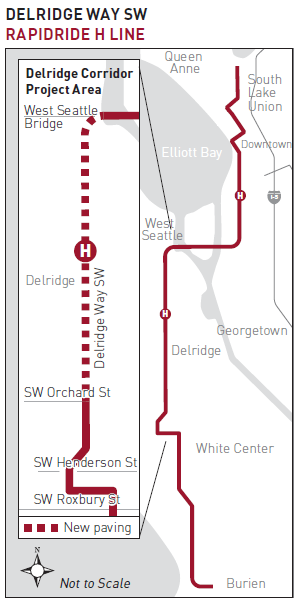 Delridge bike lanes