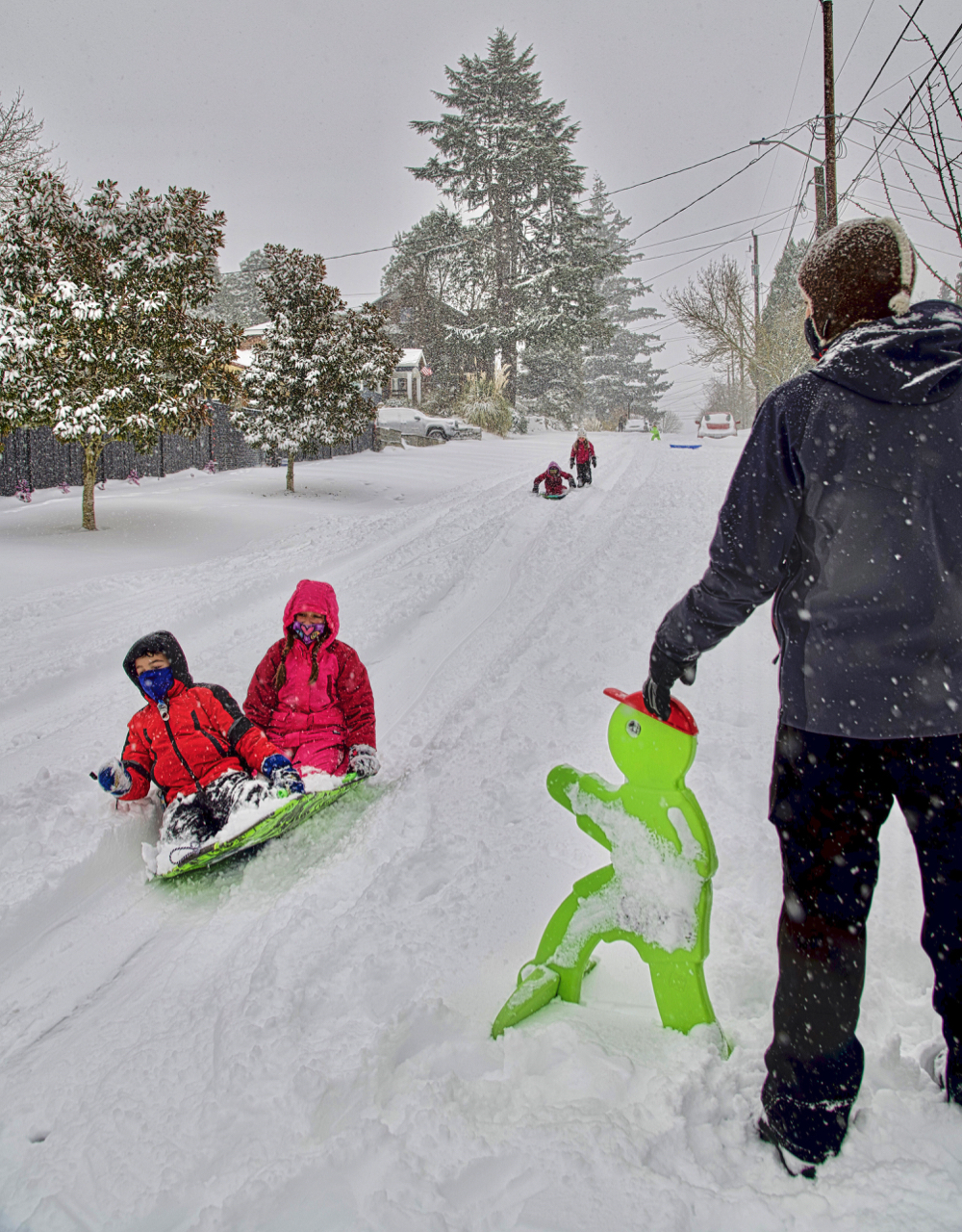 Kids in snow