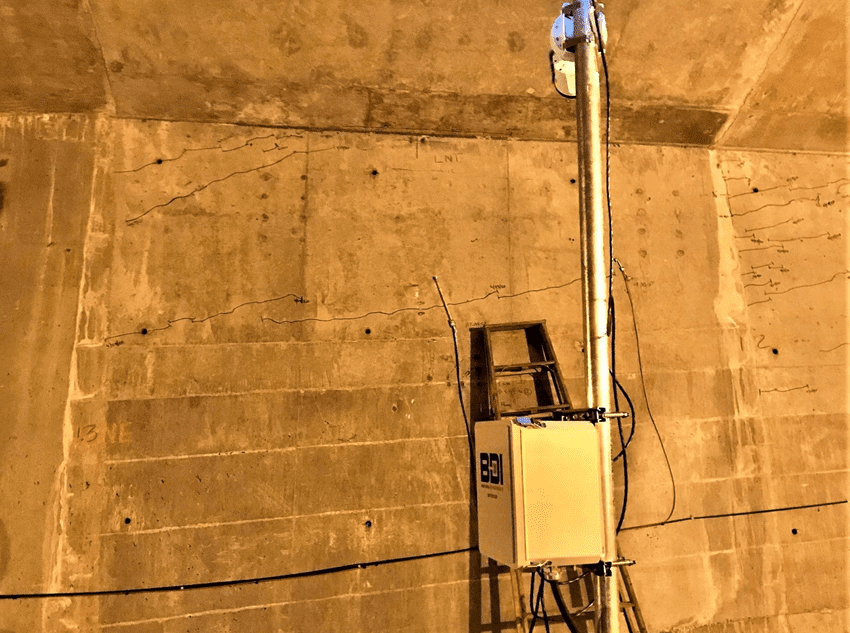 low bridge crack monitor