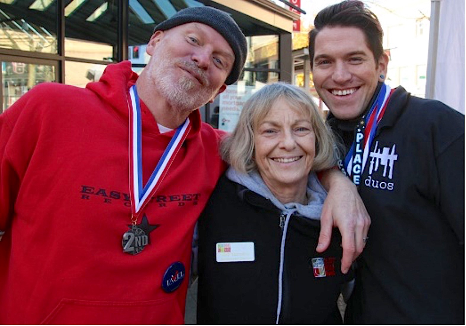 Matt Vaughan, Owner of Easy Street, Judi & Ben Jury, Co-Owner of Duos Catering - 1st & 2nd place winners of 2019's Harvest Festival's Chili Cook-off