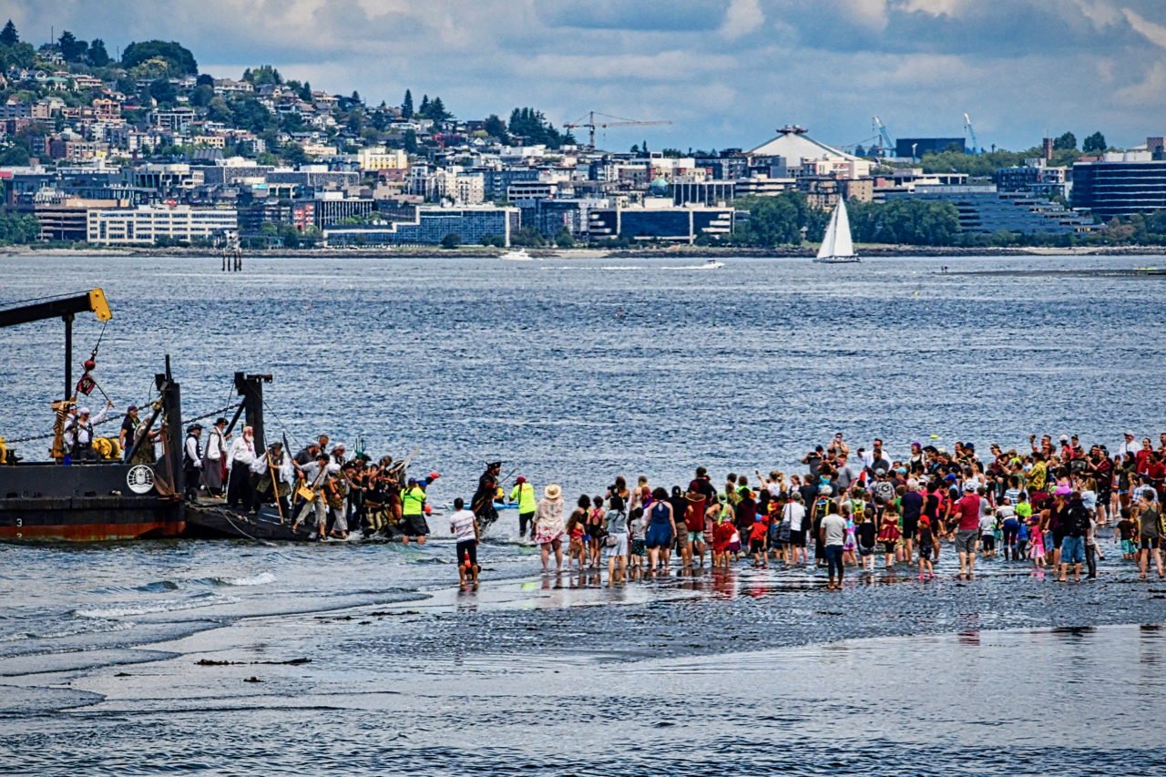 low tide landing